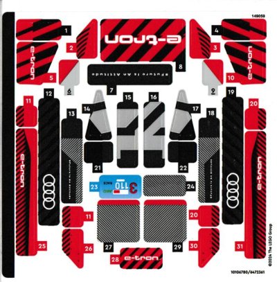 LEGO part Sticker Sheet for Set 76921 - (10106780/6472361) (76921stk01)