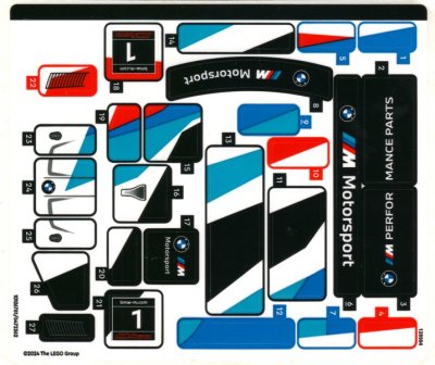 LEGO part Sticker Sheet for Set 76922, Sheet 1 - (10106781/6472362) (76922stk01)