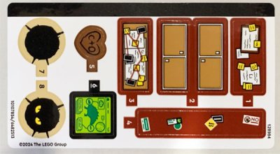 LEGO part Sticker Sheet for Set 76965 - (10107854/6482513) (76965stk01)