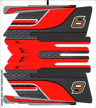 LEGO part Sticker Sheet for Set 8366 - (46272/4195295) (8366stk01)