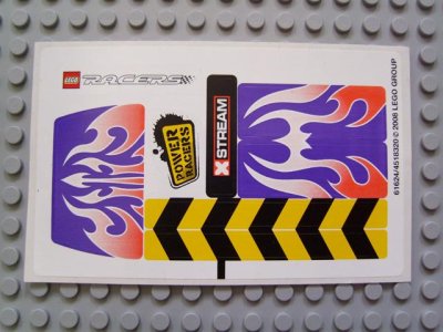 LEGO part Sticker Sheet for Set 8491 - (61624/4518320) (8491stk01)