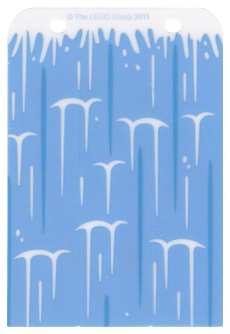 LEGO part Plastic Rectangle 8 x 11 1/2 with Waterfall Pattern (bb0515pb01)