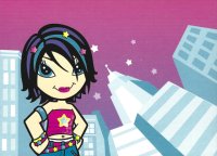 LEGO part Clikits Paper 18 x 12 with Star Character and Cityscape Pattern clikits157pb01