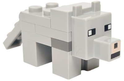 LEGO part Minecraft Wolf - Brick Built (minewolf05)