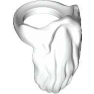 LEGO part Minifigure Beard, Rounded End (10052)