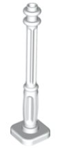 LEGO onderdeel Support 2 x 2 x 7 Lamp Post, 4 Base Flutes (11062)
