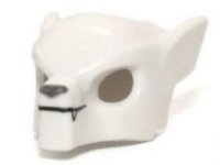 LEGO part Minifigure, Headgear Mask Wolf with Fangs and Gray Nose Pattern 11233pb05