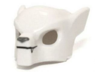 LEGO part Minifigure, Headgear Mask Wolf with Fangs and Gray Nose Pattern (11233pb05)