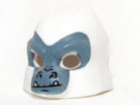 LEGO part Minifigure, Headgear Mask Gorilla with Sand Blue Face and Fangs Pattern 13361pb04