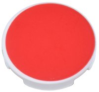 LEGO onderdeel Tile, Round 2 x 2 with Bottom Stud Holder with Red Circle Pattern 14769pb655