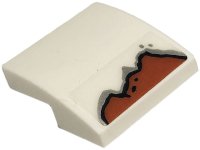 LEGO part Pente, Courbe 2 x 2 x 2/3 avec Motif Rouille sur Fond (Autocollant) - Set 10274 15068pb304