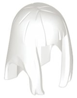 LEGO part Minifigure, Hair Female Long Straight with Bangs - Flexible Rubber (17346)