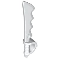 LEGO part Minifigurine, Arme Épée, Coutelas Dentelé avec Garde-main Crâne (23984)