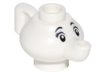 LEGO part Minifigure, Utensil Théière avec Yeux Noirs, Sourcils et Cils, Motif Fard à Paupières Lavande (Mrs. Potts) 23986pb01