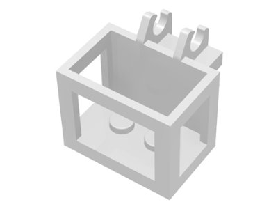 LEGO part Crane Bucket Lift Basket 2 x 3 x 2 with Non-Locking Hinge Fingers (2424)