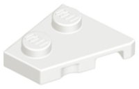 LEGO part Cuneo, Piastra 2 x 2 Sinistra 24299