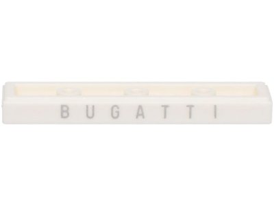 LEGO part Piastrella 1 x 4 con Motivo 'BUGATTI' Argento (2431pb0910)