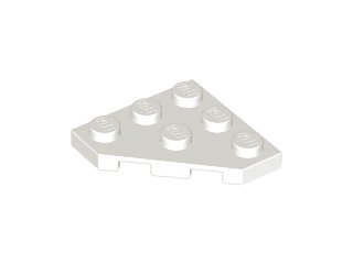 LEGO part Wedge, Plate 3 x 3 Cut Corner (2450)
