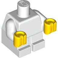 LEGO part Cuerpo Bebé / Niño Pequeño con Brazos Fijos con Patrón de Manos Amarillas Moldeadas 25128pb001