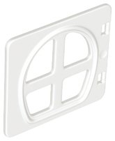 LEGO onderdeel Duplo Door / Window Pane 1 x 4 x 3 with Four Panes Rounded (26249)