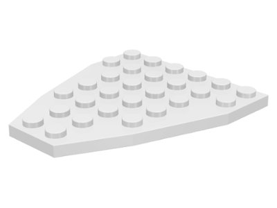 LEGO part Cuña, Placa 7 x 6 sin Muescas de Espiga (Placa de Proa de Barco) (2625)