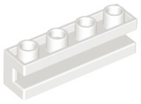 LEGO onderdeel Steen, Gewijzigd 1 x 4 met Kanaal (2653)