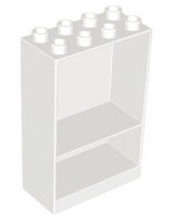 LEGO part Duplo, Furniture Cabinet 2 x 4 x 5 (27395)