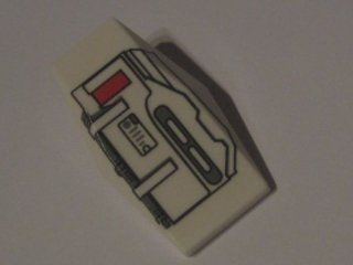 LEGO part Large Figure Armor Plate Small with SW Mechanical Pattern (28220pb01)