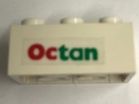 LEGO part Mattone 2 x 3 con Motivo Octan Sinistra (Adesivo) - Set 6397 / 6472 3002pb37L