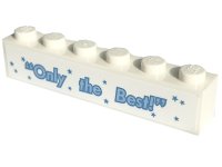 LEGO part Brick 1 x 6 with 'Only the Best!' Pattern (Sticker) - Set 60253 3009pb228