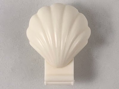 LEGO part Clam Shell, Folding - Continuous Scalloped Inner Lip (30218)