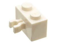 LEGO part Mattone, Modificato 1 x 2 con Clip U Spaccata Spessa (Presa Verticale) 30237a