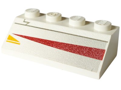 LEGO part Schräge 45 2 x 4 with Jedi Starfighter Pattern Model Right Side (3037px6)