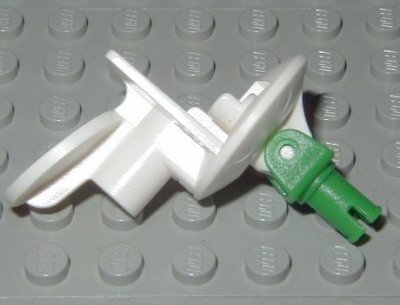 LEGO part Soporte de minifigura de deportes fútbol con resorte y pasador verde (30488c01)