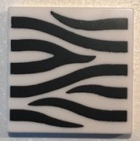 LEGO part Tile 2 x 2 with Zebra Stripes Pattern 3068pb1032