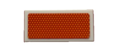 LEGO onderdeel Tegel 1 x 2 met Achter Rode Reflector Patroon (Sticker) - Set 42078 (3069pb0716)
