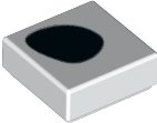 LEGO part Tuile 1 x 1 avec Motif Tache Dalmatien Noir (3070pb218)