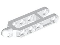 LEGO part Technic, Bras de Direction 6.5 x 2 avec Douille à Rotule de Remorquage Arrondie, Chanfreinée (32195b)