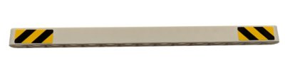 LEGO part Technic, Liftarm Thick 1 x 15 with Black and Yellow Danger Stripes at Both Ends Pattern (Sticker) - Set 42078 (32278pb024)