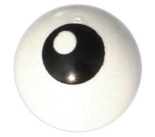 LEGO part Technic Ball Joint with Black Eye with Pupil on Top Left Side Pattern (32474pb002)