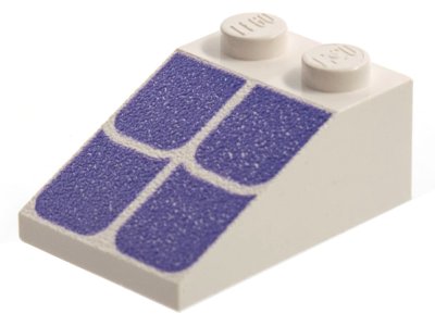 LEGO part Schräge 33 3 x 2 con Motivo Tegole Tetto Violetto (3298p04)