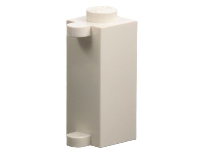 LEGO onderdeel Steen, Aangepast 1 x 1 x 2 met Luikhouder (3581)
