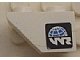 LEGO part Slope, Inverted 45 2 x 1 with World Racers Logo on Black Background Pattern Model Right Side (Sticker) - Sets 8897 / 8898 3665pb004R