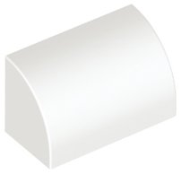LEGO part Slope, Curved 1 x 2 (37352)