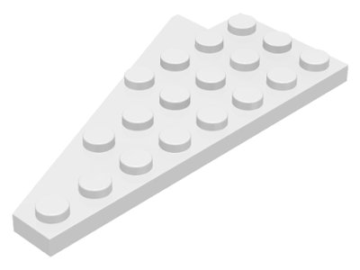 LEGO part Wedge, Plate 8 x 4 Wing Right without Underside Stud Notch (3934a)