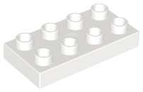 LEGO onderdeel Duplo, Plate 2 x 4 x 1/2 (Thick) (40666)