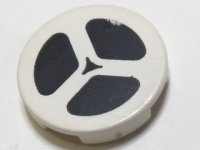 LEGO part Tile, Round 2 x 2 with Movie / Tape Reel Pattern 4150px25