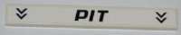 LEGO part Tile 1 x 8 with Black Arrows and 'PIT' Pattern (Sticker) - Set 8123 4162pb070