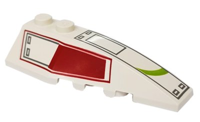 LEGO onderdeel Wedge 6 x 2 Right with ARC-170 Pattern (41747pb018)