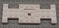 LEGO part Vehicle, Base 4 x 10 x 2/3 with 2 x 2 Recessed Center with Center Hole (First Version) 4212a
